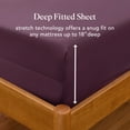 thumbnail image 4 of Better Homes & Gardens 400 Thread Count Hygro Cotton Bed Sheet Set, Full, Burgundy, 4 of 13