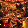 thumbnail image 3 of Guirnalda de 20 luces LED de hojas de arce - Hojas de arce - Para exteriores, hogar, Navidad, Acción de Gracias y decoración, 3 of 5