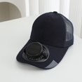thumbnail image 4 of Leeye Solar Fan Hat Rechargeable Baseball Cap with Built-in Cooling Fan Solar Powered USB Charging Sun Protection Hat for Outdoor Sports Hiking Fishing, B, One Size, 4 of 8