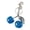 Blue, variant on Resin Alloy Cherry Bag Charm Fruit Pendant Key Holder Accessories for Daily Use
