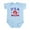 Sky Blue, variant on CafePress - USA Boxing Infant Bodysuit - Baby Light Bodysuit, Size Newborn - 24 Months