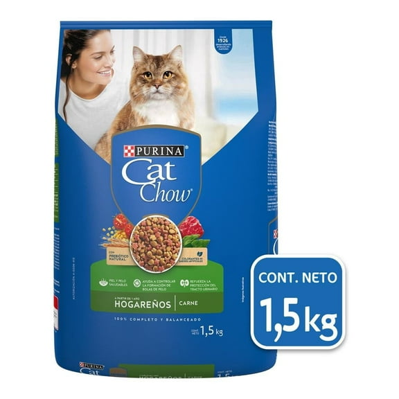 Alimento para Gato Purina Cat Chow Adulto Hogareños Sabor Carne 1.5 kg