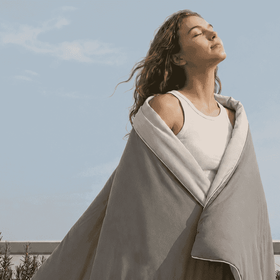 Cooling Comforter, 90"x90"Summer Blanket for Hot Sleepers Queen Size Reversible with Q-Max 0.45