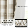 thumbnail image 1 of Beige White Buffalo Plaid Blackout Curtains 84 Inches Long for Bedroom Living Room,Thermal Insulated Noise Reducing Drapes,Vintage Farmhouse Window Treatment,Rod Pocket Back Tabs,40"Wx84"Lx2, 1 of 6