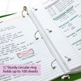 thumbnail image 5 of BAZIC 3 Ring Binder 1/2" Economy View Binders Green, Hold 100 Sheets, 1-Count, 5 of 6