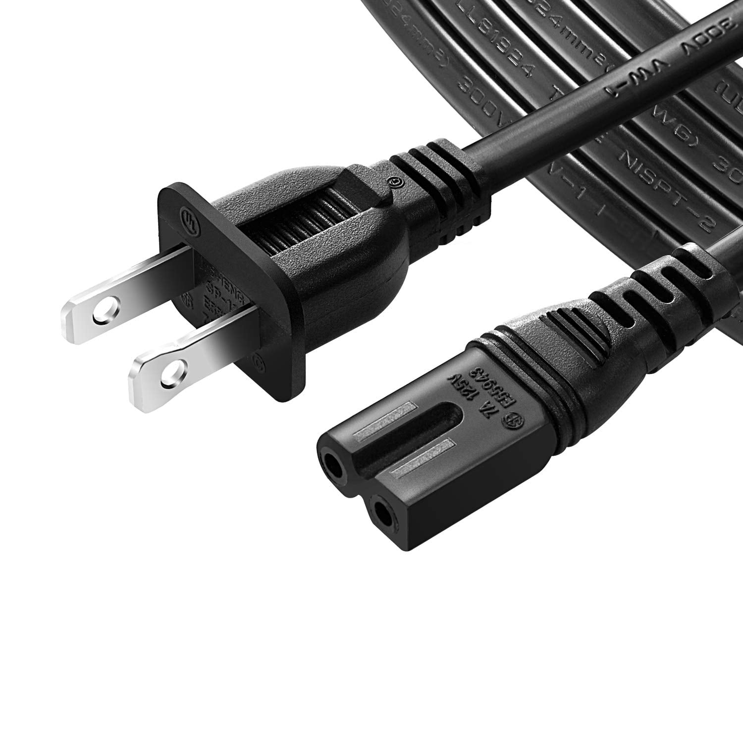 6 Ft Long Polarized AC Power Cable Cord for VIZIO TV Sound Bar SB3621n-E8 