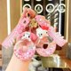 thumbnail image 2 of Sanrio Hello Kitty Melody Kuromi Cinnamoroll Donut llavero colgante de bolsa, Mini anillo de natación, llavero de botella de arena movediza de acrílico Fivean unisex, 2 of 2