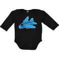 thumbnail image 3 of Inktastic Jet Airplane Childs Plane Boys or Girls Long Sleeve Baby Bodysuit, 3 of 5