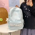 thumbnail image 7 of Women Polka Dot Lace Backpack, Large Capacity Trendy Dot Pattern Bag with Compartments&Pendant Cute Lightweight Backpacks for Travel, Shopping, Dating and Daily Use, 7 of 7