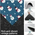 thumbnail image 3 of Blue Christmas Snowman Pattern Kitchen Rugs Sets Of 3,Kitchen Runner Rugs Non Skid Washable,Decorative Kitchen Floor Mats for Kitchen,Sink,Laundry,17"x30"+ 17"x47" + 17"x59", 3 of 6