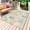 Green Brown, variant on Teal Red Coastal Outdoor Rug 6x9 Ft - Reversible Patio Rug Outdoor Camping Rugs, Jellyfish Nautical Beach Coral Starfish Indoor Outdoor Area Rugs, Non-Slip Outdoor Carpet Runner for Deck/Porch