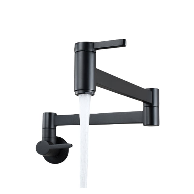 Spout Folding Arm Tap Sink Modern Basin Kitchen Faucet Splash Proof Easy Install Pot Filler Bathroom Double Switch Wall Mount ,bar Laundry RV Farmhouse