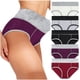 thumbnail image 1 of 5PC Mujeres Color Sólido Patchwork Calzoncillos Bragas Ropa Interior Bikini Calzoncillos Fridja  nalpqowj13520, 1 of 9
