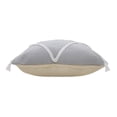 thumbnail image 5 of Laddha Home Designs Handwoven Braided Diamond Throw Pillow Cover - 20" - Gray and White, 5 of 8