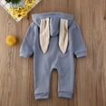 thumbnail image 5 of Douhoow Baby Boy Girl Warm Clothes Rabbit Ears Romper Infant Jumpsuit Bodysuit 0-24M, 5 of 8