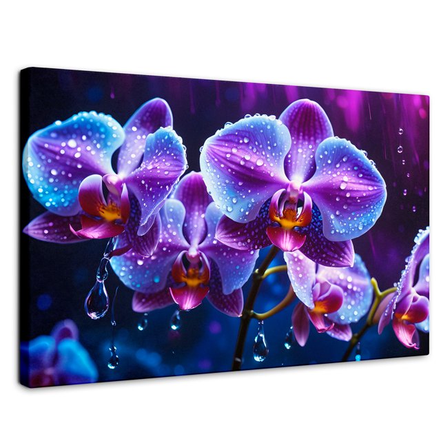 Cuadro Decorativo Canvas Canvas Revolution Orquídea Luz Sutil 90x60