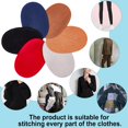thumbnail image 6 of 20pcs Iron on Fabric Patches 5 Colors Imitation Suede Patches Sew on Knee Elbow Patches Clothing Repair Patches for Pants Jackets Shirts Sofa Repair 3.7x4.9 inch, 6 of 9