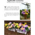 thumbnail image 2 of A set of 12 Vibrant UV Resistant Artificial Pansies - Long-Lasting, Realistic, and Versatile All-Season Plastic Faux Flowers for Indoor & Outdoor Decor White/Purple/Blue/Yellow, 2 of 5
