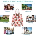 thumbnail image 6 of Bingfone Hand Drawn Watermelon Pattern Youth Classic Hoodies Soft Hooded Pullover Sweatshirts for Girls and Boys, 6 of 6