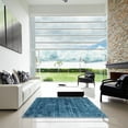 thumbnail image 6 of Ahgly Company Indoor Rectangle Contemporary Blue Ivy Blue Abstract Area Rugs, 3' x 5', 6 of 6