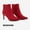 RED/SUEDE, variant on Dream Pairs Women's Fashion Stilettos High Heel Pointed Toe Ankle Boots KIZZY-1 WHITE/PU Size 8.5