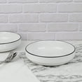 thumbnail image 3 of Mainstays Black Rim Stoneware Solid Pattern Round Meal Bowl, 3 of 5