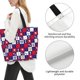 thumbnail image 3 of Disketp golf Bolsa Tote Estampada para Mujer, Bolso de Hombro y de Mano para Compras y Viajes, 3 of 8
