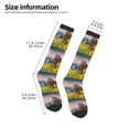 thumbnail image 2 of Honeii Horse Sunflowers Print Long Socks,Novelty Design Socks Gift for Men and Women,Crew Socks,Calf Socks, 2 of 6