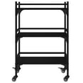 thumbnail image 5 of vidaXL Kitchen Trolley Black 50x35x75.5 cm Engineered Wood, 5 of 5