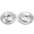 thumbnail image 2 of Power Stop Rear Pair of Drilled and Slotted Brake Rotors JBR1737XPR, 2 of 4
