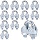 thumbnail image 1 of Uxcell 12-Pack Abrazaderas de Cable, Clip de Cable de Acero al Carbono M3, Sujetador de Silla de Perno en U, 1 of 6