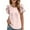 Pink, variant on vigerkar Women's Summer Swiss Dot Chiffon Blouses V Neck Short Sleeve Tops Casual Loose T-Shirts Watermelon Red, XL