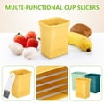 thumbnail image 4 of Juego de 3 rebanadores de tazas con cepillo de limpieza, cortadores de fresas de acero inoxidable, rebanadores de plátanos, cortadores de frutas, 4 of 6