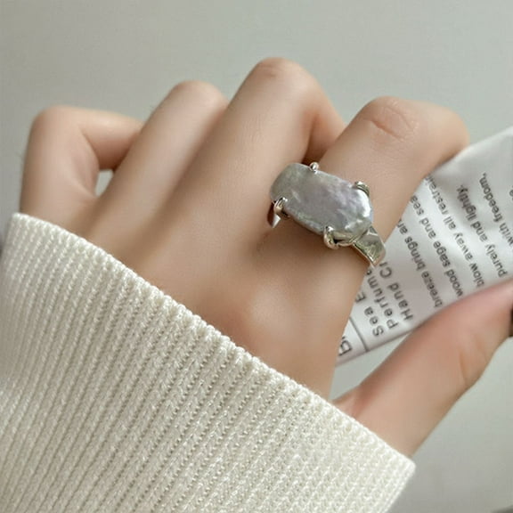 S925 Silver Simple Lines Bow Ring Women