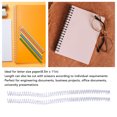 thumbnail image 4 of Plastic Spiral Binding Coils 9.5mm 48 Teeth 4:1 Ratio, 100Pcs A4 Paper 75 Sheet Capacity, with 360 Degree Page Rotation Function, for Engineering Documents, 4 of 7