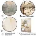 thumbnail image 3 of Designart "Zen Pine In Beige Scene" Tree Pine Floater Framed Canvas Art Print, 3 of 5