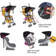 thumbnail image 4 of Funda de protección solar para capota de cochecito, funda de protección UV para cochecito de bebé, parasol universal para cochecito, bloqueador UV para cochecitos, sillas de bebé, resistente al viento, 4 of 5