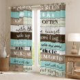 thumbnail image 2 of Feelyou Kids Adventure Truck Curtains (2, 52x84), Farmhouse Camping, 2 of 6