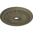 thumbnail image 3 of Ekena Millwork 27 7/8"OD x 3 7/8"ID x 2 1/2"P Tomango Egg & Dart Ceiling Medallion (Fits Canopies up to 6 3/4"), Hand-Painted Spartan Stone, 3 of 6