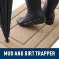 thumbnail image 3 of Buganda Door Mat for Inside, Absorbs Moisture and Low Profile Doormat Outdoor, Dirt Trapper Rugs for Entryway, 16"x24", Beige, 3 of 8