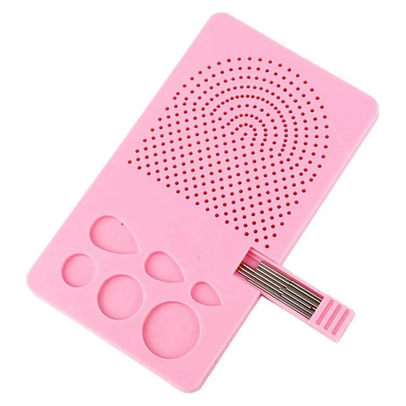 Guide Quilling Board Portable Quilling Knitting Board Paper Grid Guide Winding Disc with Pins Storage Box Pink,1 * Quilling Knitting Board,Pink