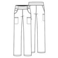 thumbnail image 1 of cherokee iFlex cK002 Mid Rise Pull-On Pant Royal XL Tall, 1 of 6