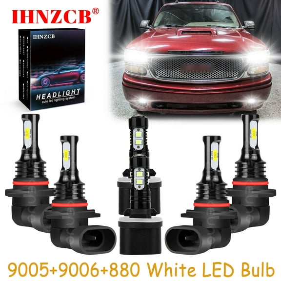 IHNZCB for GMC Yukon Denali 2004-2005 LED Headlights Bulb High Low Beam Fog Light,9005 9006 880,HKB,Y05