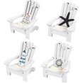 thumbnail image 1 of Ensemble de 4 Mini Ornements de Chaise Adirondack pour la Maison (4 Po), 1 of 5