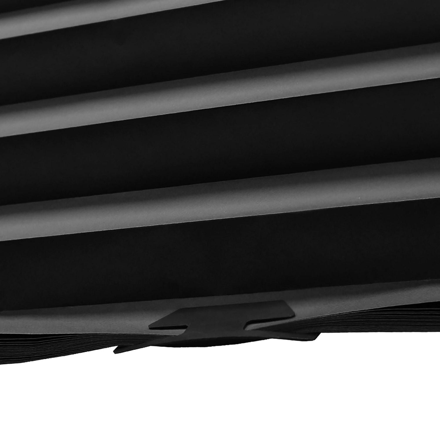 Stores en papier plissé sans cordon Mainstays, noir, 91 cm x 183 cm, paquet de 3 Rideau opaque