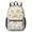 Sunflower White Pattern, variant on Sunflower White Pattern 17" Waterproof Oxford School Backpacks for Teens, S-Shape Padded Straps, for School, Travel, Hiking, Camping