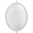 thumbnail image 3 of 6 inch Qualatex Quicklink - Pearl White Latex Balloons (50 Pack) - Party Supplies Decorations, 3 of 3
