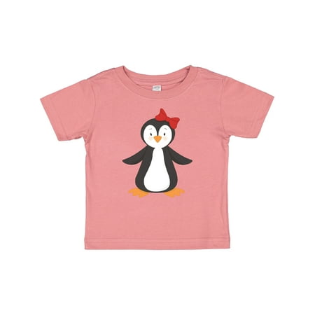 

Inktastic Cute Penguin Little Penguin Penguin with Bow Gift Baby Boy or Baby Girl T-Shirt