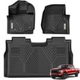thumbnail image 1 of YITAMOTOR Floor Mats Fit for Ford F-150/F150 Lightning SuperCrew Cab 2025-2015(Rear w/o U-Seat Flat Storage),TPE All Weather F150 Truck mats, 1st & 2nd Row, 1 of 9