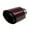 Glossy Red and Black, variant on 63mm 2.5 Inlet Exhaust Tips Glossy Carbon Fiber and Stainless Steel Car Tail Pipe 3.5" Outlet